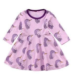 Last one!!!  Softest cotton stretch unicorn dress